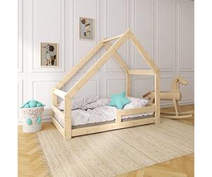 Need Sleep lit cabane Enfant 70x140 cm avec Barriere asymétrique