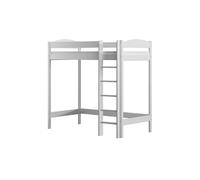 Need Sleep Loft Bed Lit mezzanine, surélevé, avec escalier, pour enfants, adultes, adolescents et enfants, blanc, 180 x 80 à 180 cm de haut