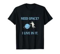 Need Space I Live In It Graphique spatial introverti amusant T-Shirt