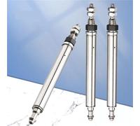Needle Cylinder Stainless Steel Mini Air Cylinder Single Acting Spring Return CJ1B4/CJ2B6/CJ2B10/CJ2B16 1Pcs(CJ2B10X25-S)
