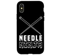 Needle Ninja Funny Sewing Craft Design Coque pour iPhone X/XS