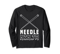 Needle Ninja Funny Sewing Craft Design Manche Longue