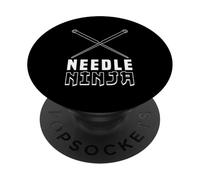Needle Ninja Funny Sewing Craft Design PopSockets PopGrip Adhésif