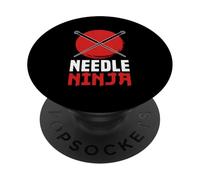 Needle Ninja Funny Sewing Craft Design PopSockets PopGrip Adhésif