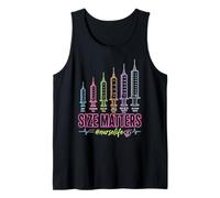 Needle Size Matters Funny Nursing and Nurses Débardeur