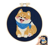 Needlepoint Kits For Adults, Punch Stitching Kit For Women, Embroidery Hoop Craft Kit, Complete Craft Kits For Relaxation, Adjustable Embroidery Hoop, Needlepoint Crafts, Embroidery Kits For Begin