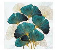 Needlework Kit de broderie au point de croix Motif paysage Ginkgo Biloba Coton à trois fils 60 x 60 cm