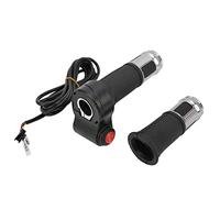 needlid Accélérateur de Torsion de vélo, 23mm 12V à 99V 5 Fils Poignée d'accélérateur de vélo d'identification Automatique pour vélo électrique(Argent)