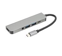 needlid Hub USB C, extenseur de Port USB en Alliage d'aluminium ABS largement utilisé pour Souris pour Clavier