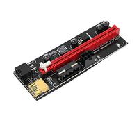 needlid Riser PCIE, Boucle Fixe Fiable Durable Pratique Câble Riser Pratique Condensateurs 4 FP pour la Maison pour Le Bureau pour améliorer l'alimentation électrique
