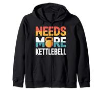 Needs More Kettlebell Strength Training Fitness |- Sweat à Capuche