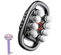 Needsary Massager, 16-Drive 8-Head Massage Gun Set, Deep Tissue Massage Gunwith 30 Levels Muscle Percussion Massager Gun, Full Body Muscle Pain Relief for Women and Men (8-head-grey)