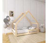 NeedSleep® House bed with barrier 80x160 cm - symétrique