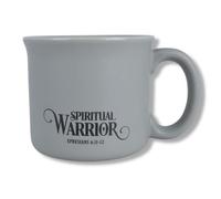 Needzo Tasse à café Spiritual Warrior avec emballage cadeau, cadeau inspirant pour la fête des pères, avec phésiens 6:11-12, versets de la Bible, 370 ml