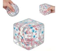 NEEE DOOH Squishy Nice Cubes - Squishy Fidget Glaçon pour Tous Les âges, Récompenses pour la ubes Anti-Stress pour Soulager l'anxiété - Cadeau pour Enfants et Adultes (E)