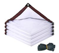 Neegaurd Bâche transparente avec œillets - 2 x 3 m - 160 g/m² - Imperméable à la poussière - Avec œillets - Résistante aux intempéries - Protection contre le vent et la pluie - Pour tonnelle et serre