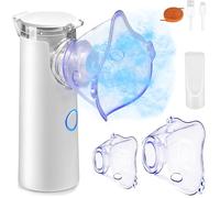 NEEMOSI Inhalateur électriques Nébuliseur Portable Pour Enfants Et Adulte Ultrasonic Inhalateur Vapeur Aerosol avec Embout et Masque,Nebulisateur Bebe pour des Maladies Respiratoires Efficaces Rhume A