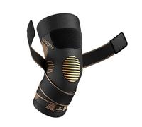 NEENCA Genouillère de compression en cuivre avec sangles pour femme/homme, pour douleurs au genou, arthrite et ligament croisé antérieur. Genouillère pour la course à pied et l'entraînement (unité)