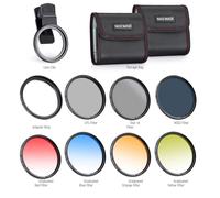 NEEpacks-Kit de filtre à clipser pour téléphone portable,filtre d'objectif,étoile graduée,CPL volontaire,caméras,iPhone,32 ND,55mm,58mm,67mm - Type standard-58MM