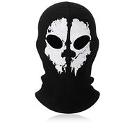 Neer Cagoule de Fantôme Halloween Masque de Crâne Squelette Intégral Cagoule d'horreur Costume de Cosplay pour Ski Motocyclisme
