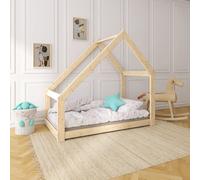 NeeSleep® Lit de maison 90x190 cm sans protection antichute Asymétrique