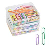 NEEWAY Trombones colorés de tailles assorties, petits et grands, 210 pièces, 3 paquets de 70 (multicolore)