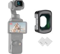 NEEWER 0,75x Objectif Grand Angle Compatible avec DJI Osmo Pocket 4 3 Xtra Muse Creator Combo,Objectif Asphérique Multicouche Magnétique pour Caméra d'action,FOV à 108° & 2 Chiffons Nettoyage