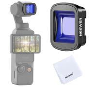 NEEWER 1,2X Objectif anamorphique Bleu Compatible avec DJI Osmo Pocket 4 3 Xtra Muse Creator Combo,Effet cinématique Grand écran Bleu,Objectif Photo/vidéo en Verre Optique HD magnétique,LS-44 Pro