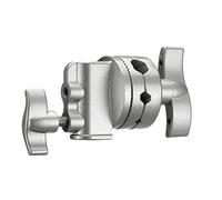 Neewer 10089719 6,3cm Grip Tête Pivotante Support pour Tête de Montage Adaptateur pour Pied d'Eclairage, Bras d'Extension etc. avec 1/2,1/4,3/8,5/8-inch Plat (Argent)