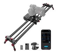 NEEWER 100cm Curseur de Caméra Motorisé,Glissière de Rail de Dolly en Fibre de Carbone de Contrôle sans Fil App,Photographie en Accéléré,et Prise de Vue Panoramique à 120° (ER1-100)