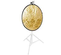 Neewer 110 cm 5-en-1 Réflecteurs Multi-disques pour Photographie avec étau Clip résistant pour Fixation de réflecteurs pour Prise de Vue en Studio Réflecteurs pliants Translucide/Argent/Doré