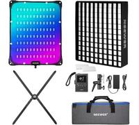 NEEWER 115W Éclairage vidéo RGB Flexible, kit Panneau LED avec softbox, contrôle par app/2,4 GHz/DMX, 2500K-10000K, 14700 LX/0,5 m, IRC 96+, éclairage Principal pour la Photographie en Studio, FL100C