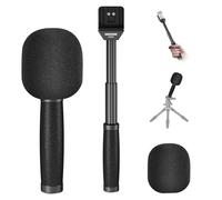 NEEWER 13"/33cm Microphone Lavalier Télescopique à Main avec Anti-Off Cold Shoe Mousse Bonnette Interview Micro Poignée Compatible avec Rode Wireless Go II DJI Mic CM22/CM28/CM28PRO/CM31, MS005