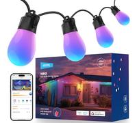 NEEWER 144ft Guirlande Lumineuse Extérieure, Contrôle par App AI Intelligente RGBW Dimmable IP65 étanche pour Patio Balcon ou Jardin, 45 Ampoules LED 50+ Ambiances, Compatible avec Alexa Google,NR01