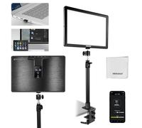 NEEWER 15,5" Streaming Lumière Key Light,CRI97+ Pince pour éclairage Photo sur Panneau LED de Bureau,2,4GHz PC/Mac iOS/Android APP Control,Compatible avec Elgato Stream Deck pour Vidéo,GL1 Pro Noir