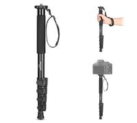 NEEWER 155cm Support Monopode pour Appareil Photo, Perche Monopode Vidéo Portable en Alliage d'Aluminium avec Adaptateur à Vis 1/4" 3/8" pour Caméscope DSLR, Accessoires Caméra, Charge 17,6lb, TP41