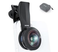 NEEWER 170° 14mm Objectif Fisheye VR avec Clip fileté 17mm, Vue panoramique Fisheye pour Diffusion en Direct, Paysage extérieur, Compatible avec iPhone 16 Pro Max et Android S25 Ultra, LS-77
