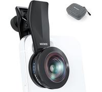 NEEWER 170° 14mm Objectif Fisheye VR avec clip fileté 17mm, vue panoramique Fisheye pour diffusion en direct, paysage extérieur, compatible avec iPhone 16 Pro Max et Android S25 Ultra, LS-77