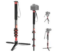 NEEWER 172cm Monopode pour Appareil,Trépied Voyage léger en Fibre de Carbone avec Base Amovible pour Prise de Vue vidéo avec DSLR,Perche à Selfie télescopique pour Randonnée,Charge maximale 6 kg,TP71