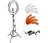 NEEWER 18"/45cm LED Ring Light, Support de Téléphone, Griffe Froide, Filtre, 58W 5600K 0-100% Dimmable Grand Ring Light pour Caméra Smartphone Flux Direct Maquillage Studio Photo Vidéo Filmage, RL-18