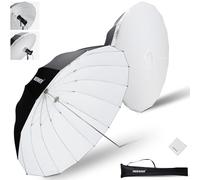 NEEWER 180cm Parapluie Parabolique Réfléchissant Softbox Photographie avec Diffuseur Intérieur Blanc, Chiffon Nettoyage & Sac, Pliage Rapide pour Studio Vidéo Lumière Monolight Flash Éclairage, NS4U