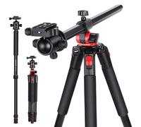 NEEWER 184cm Trépied Monopode Caméra, Colonne Centrale, Tête Sphérique Aluminium Plaque QR de Type Arca, Sac, Trépied Horizontal, Support de Caméra Aérienne pour Caméra DSLR Caméscope Charge Max.33lb