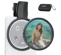 NEEWER 2 en 1 67mm CPL à Clip & Black Diffusion 1/4 Filtre Compatible avec Android Samsung Google Pixel Huawei Xiaomi, Polarisant Circulaire Téléphone Objectif Photographie Accessoires Kit, FL-B36