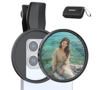 NEEWER 2 en 1 67mm CPL à Clip & Black Diffusion 1/4 Filtre Compatible avec iPhone 16 15 Pro Max Plus 16e 14 13 Mini 12, Polarisant Circulaire Téléphone Objectif Photographie Accessoires Kit, FL-B35