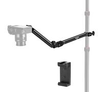 NEEWER 22" 180° 360° Aerial Camera Mount Arm with Clip, Flexible 2 Section Desk Mount Arm Support for 9-1/8" Tubes, Max Load 2.5kg
