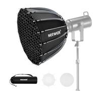 NEEWER 22"/55cm Softbox Parabolique Support Bowens, Dégagement Rapide, Diffuseur/Grille/Sac, Éclairage Vidéo Continu CB60 CB200B MS60 MS150B Q4 Compatible avec Godox Amaran 100x Aputure 600d, NS55P