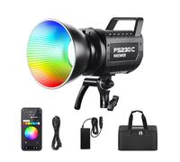 NEEWER 230W RGB LED Vidéo Lumière, Contrôle APP/2.4G, 2500K-7500K 23000lux/1m COB Éclairage Continu, 17 Effets CRI95+ Bowens Spotlight pour Studio Photographie Enregistrement Vidéo, FS230C