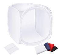 NEEWER Boîte de Lumière Tente de Shooting de Photo Studio 60x60cm avec Toiles de Fond de 4 Couleurs(Rouge Bleu Noir Blanc) pour Photographie