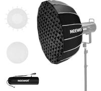 NEEWER 25.6"/65cm Softbox Hexagonale Parabolique Installation Rapide, Support Bowens Plat Beauté Métal/Diffuseur/Grille/Sac pour CB200B CB60 MS60B MS60C Compatible avec Aputure Godox, NS65U