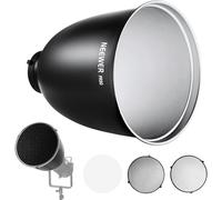 NEEWER 29,5cm Réflecteur Profond Bowens Grilles Nids d'abeille | Abat Jour Diffuseur 45° avec Tissu Doux,Compatible avec Flash Studio Godox NEEWER,Speedlite,FR30